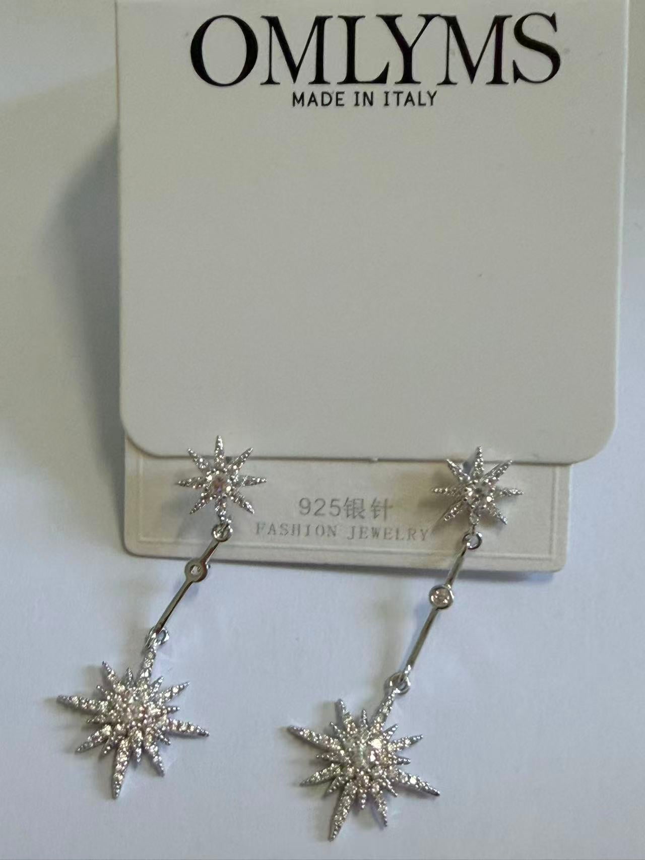 The Omlyms Stella Starburst Drop Earrings